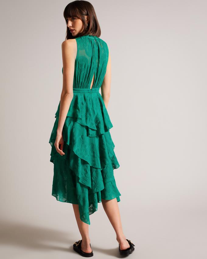 Peignoir Ted Baker Embroidered Midi Withred Vert Femme | OPT-64862243